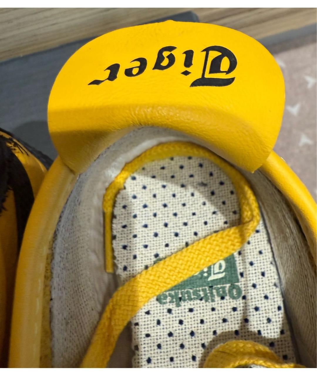 ONITSUKA TIGER Желтые кожаные кеды, фото 6