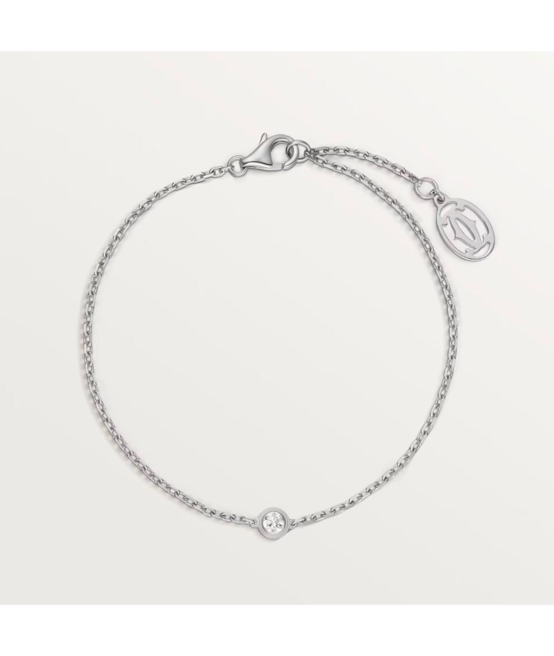 CARTIER Белый браслет из белого золота, фото 1