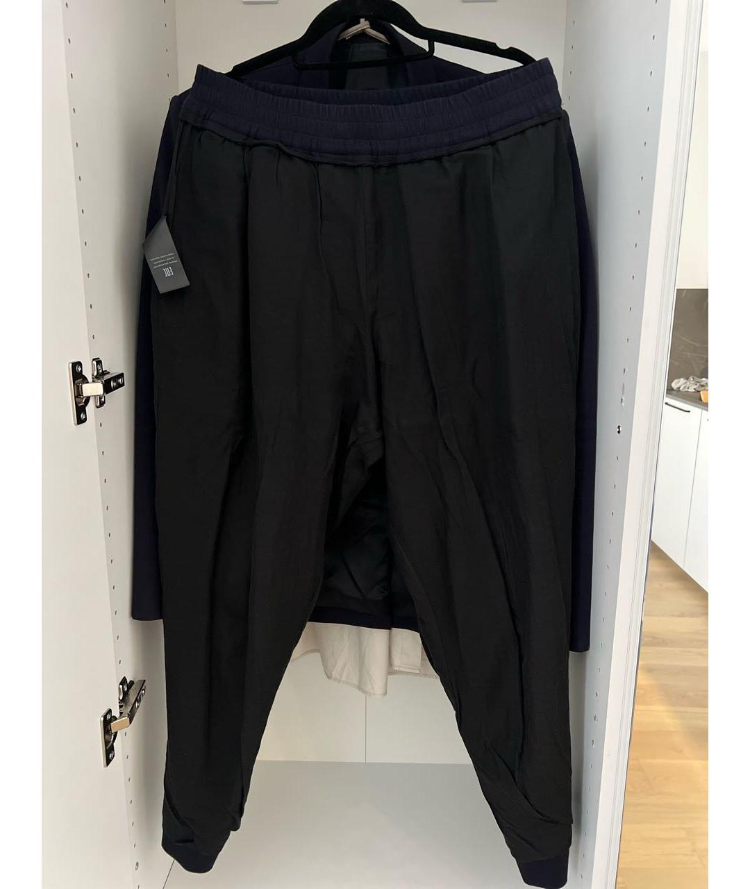 BALMAIN Темно-синие шерстяные брюки чинос, фото 3