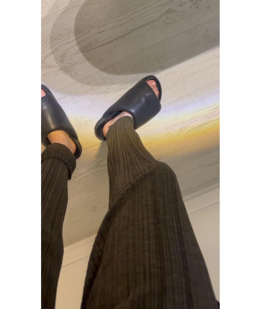 ISSEY MIYAKE Коричневые полиэстеровые прямые брюки, фото 7