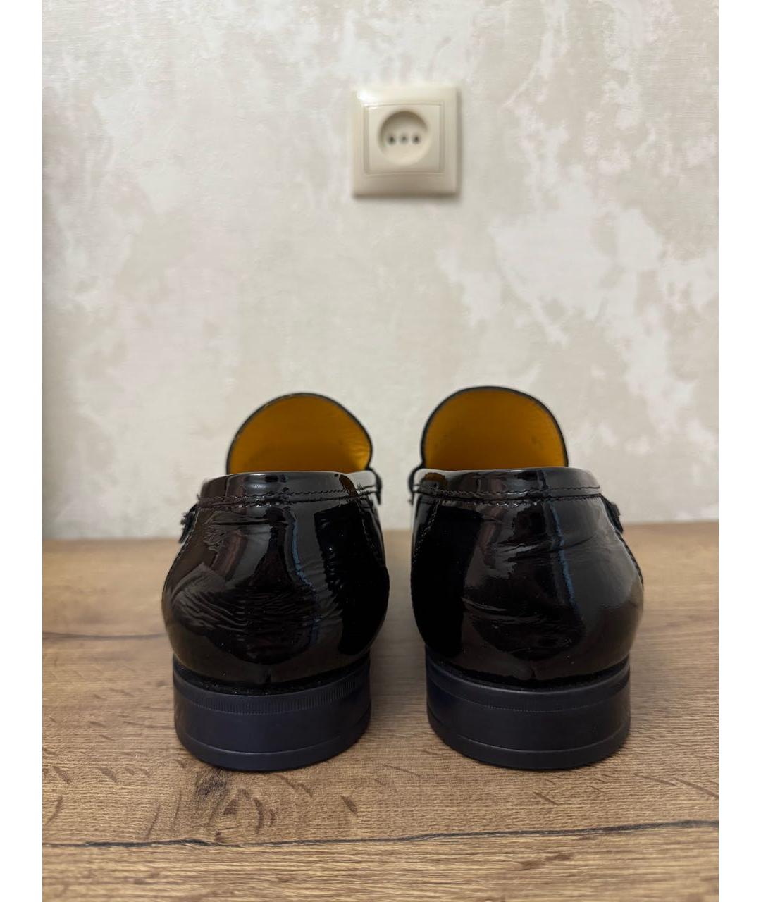 DOLCE&GABBANA Черные лоферы из лакированной кожи, фото 4