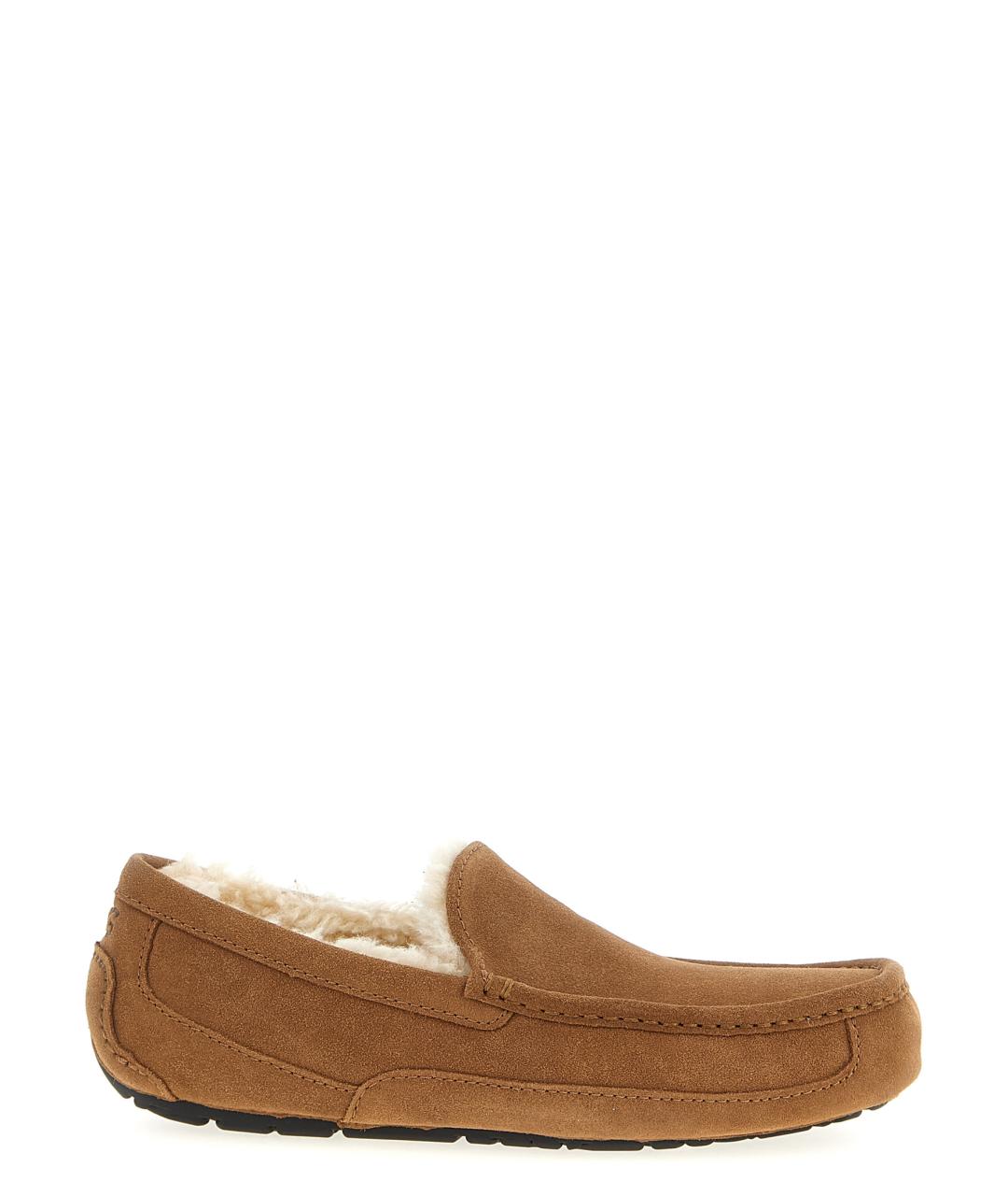 UGG AUSTRALIA Коричневые кожаные лоферы, фото 1