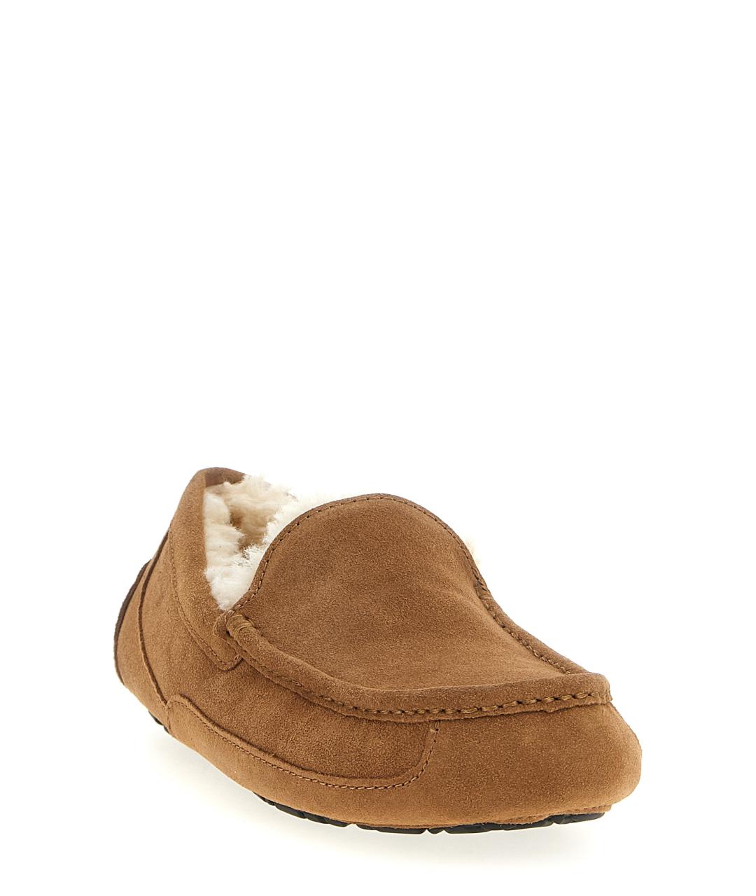 UGG AUSTRALIA Коричневые кожаные лоферы, фото 2