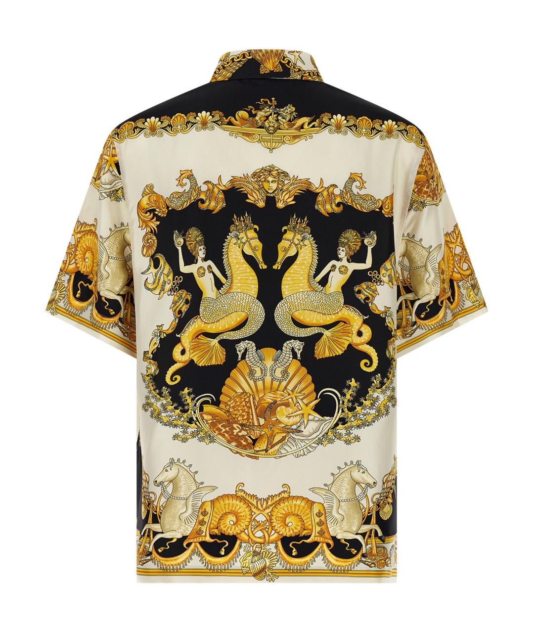 VERSACE Мульти шелковая кэжуал рубашка, фото 2