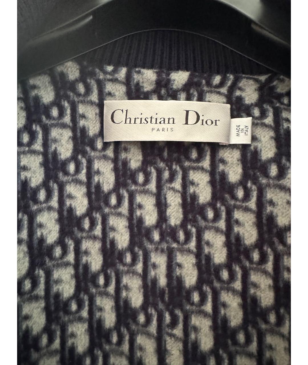 CHRISTIAN DIOR Темно-синяя шерстяная куртка, фото 3