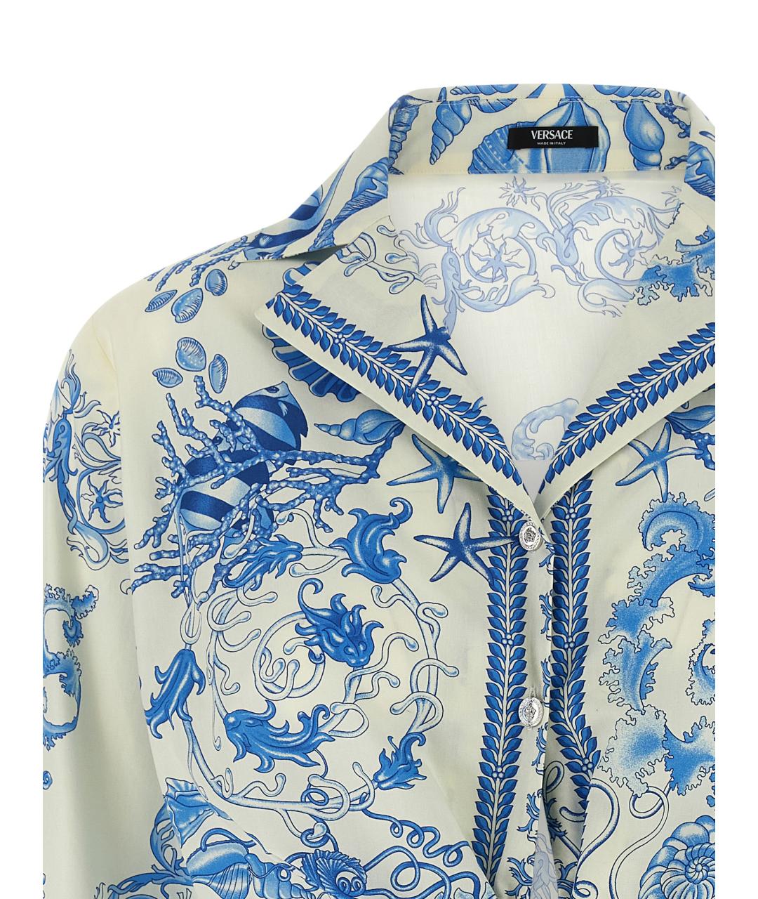 VERSACE Мульти хлопковая рубашка, фото 3