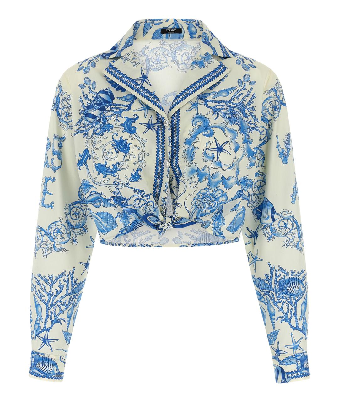 VERSACE Мульти хлопковая рубашка, фото 1