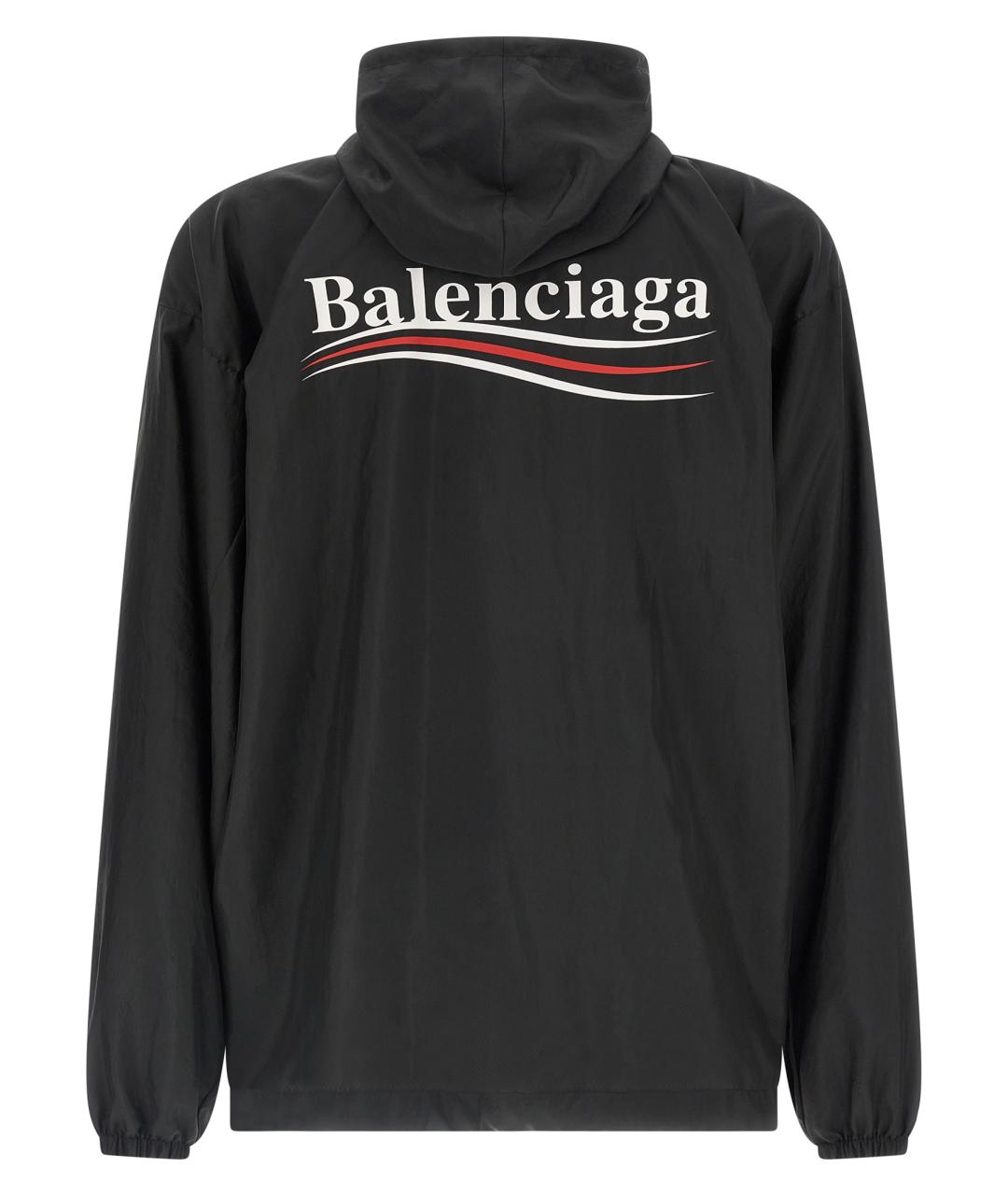 BALENCIAGA Черная полиэстеровая куртка, фото 2