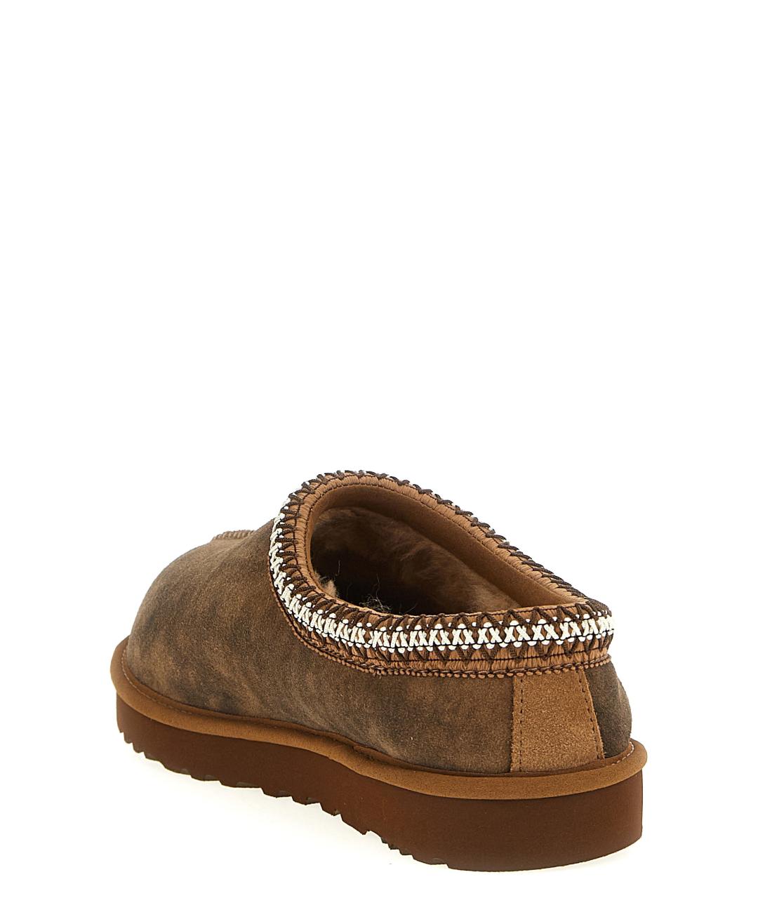 UGG AUSTRALIA Коричневые кожаные шлепанцы, фото 3
