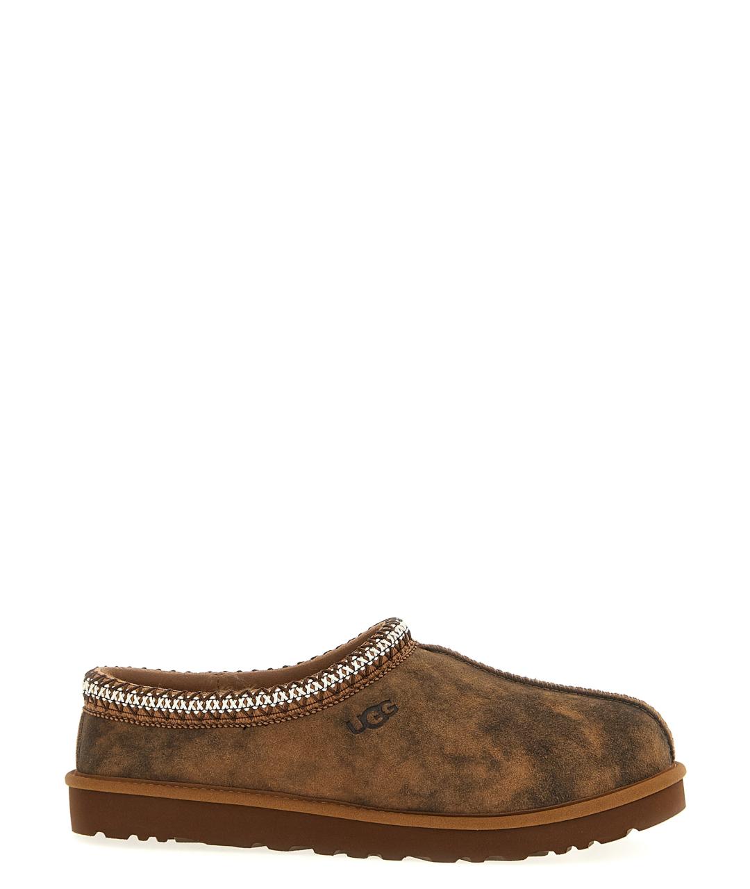 UGG AUSTRALIA Коричневые кожаные шлепанцы, фото 1