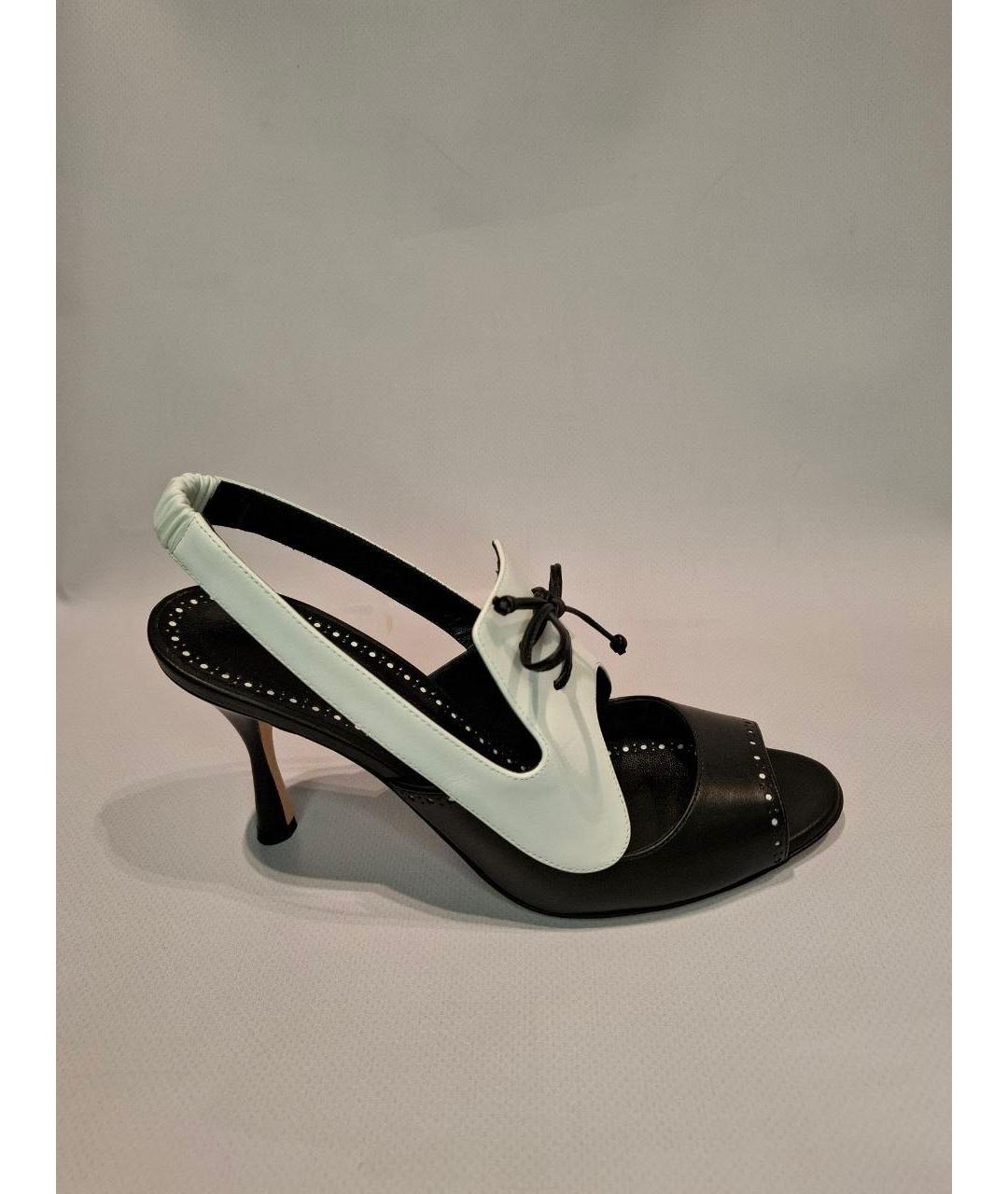 MANOLO BLAHNIK Кожаные сандалии, фото 7
