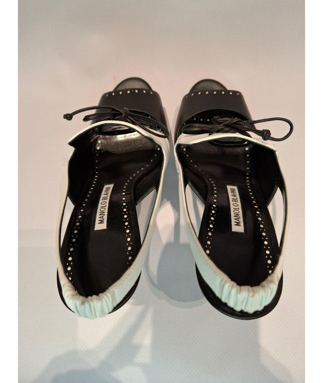 MANOLO BLAHNIK Кожаные сандалии, фото 3