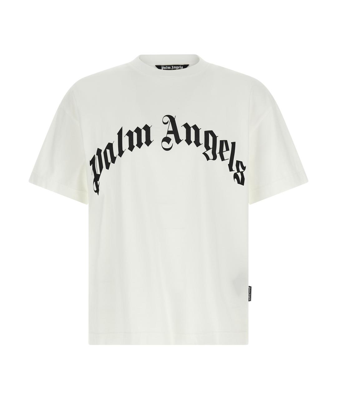 PALM ANGELS Белая хлопковая футболка, фото 1