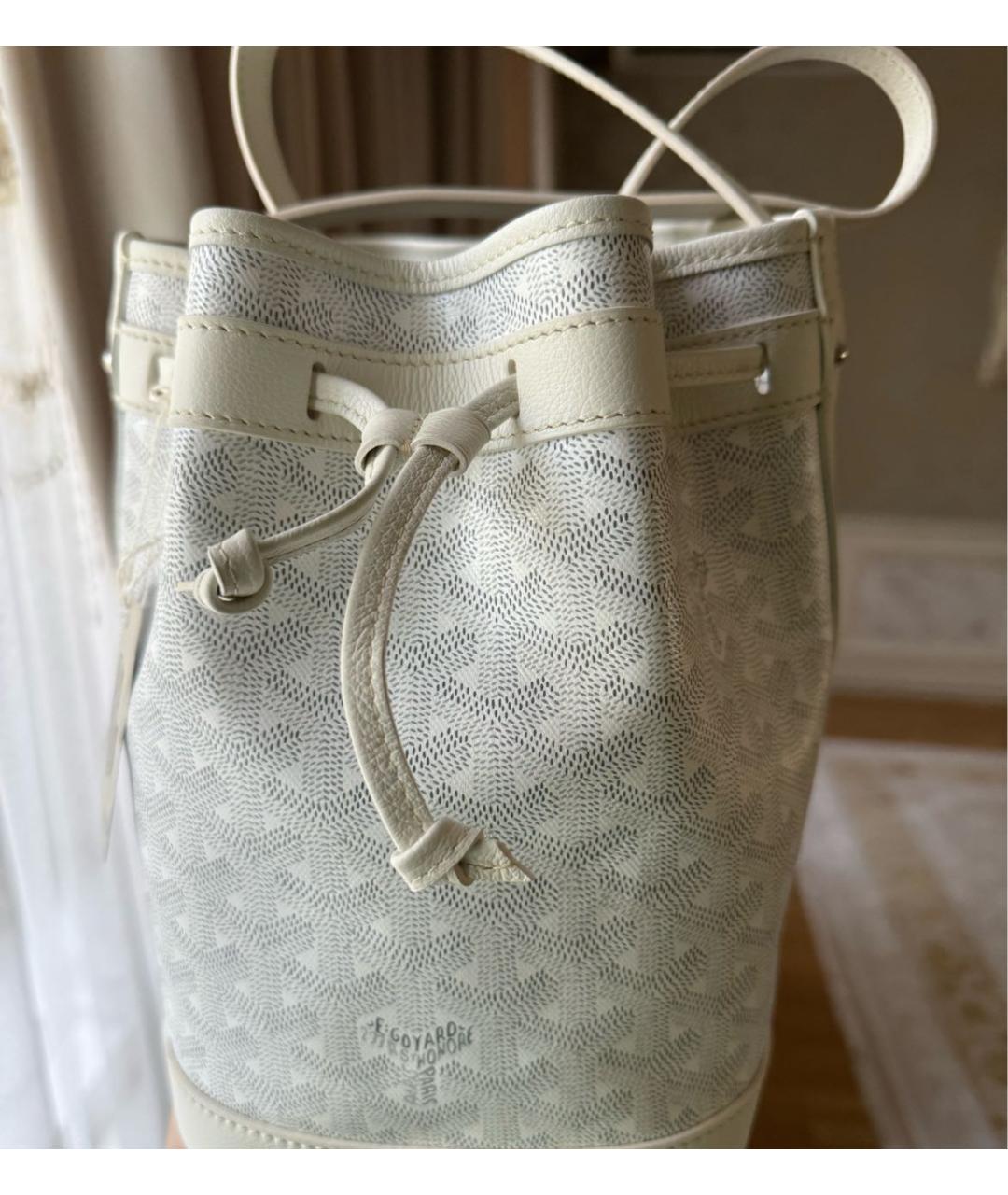 GOYARD Белая сумка через плечо, фото 4