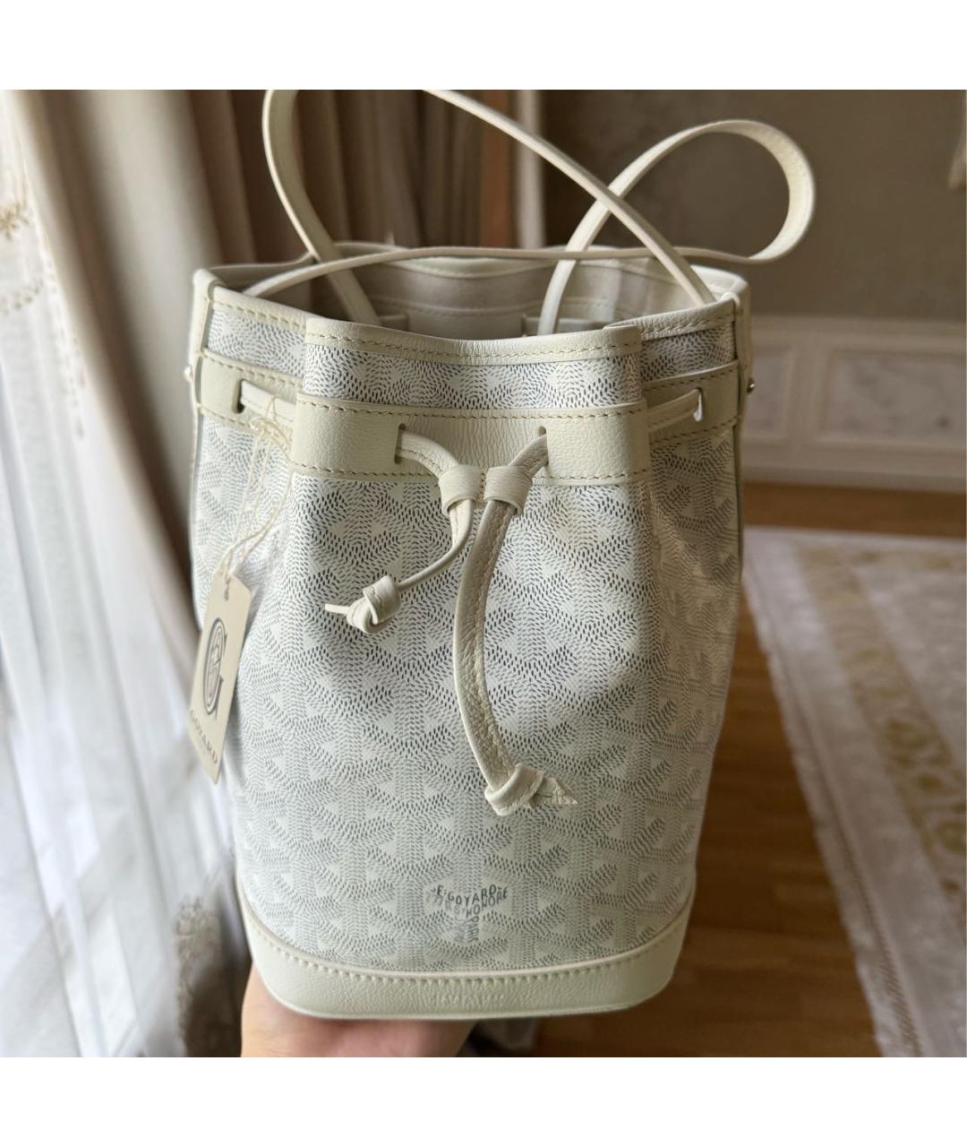 GOYARD Белая сумка через плечо, фото 2