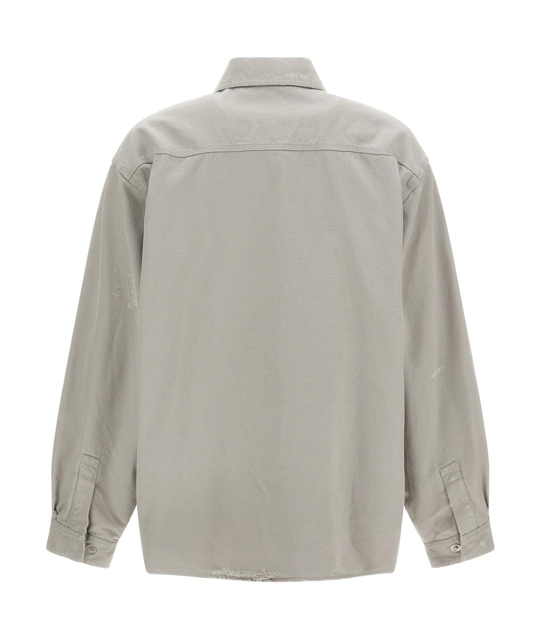 BALENCIAGA Серая хлопковая куртка, фото 2