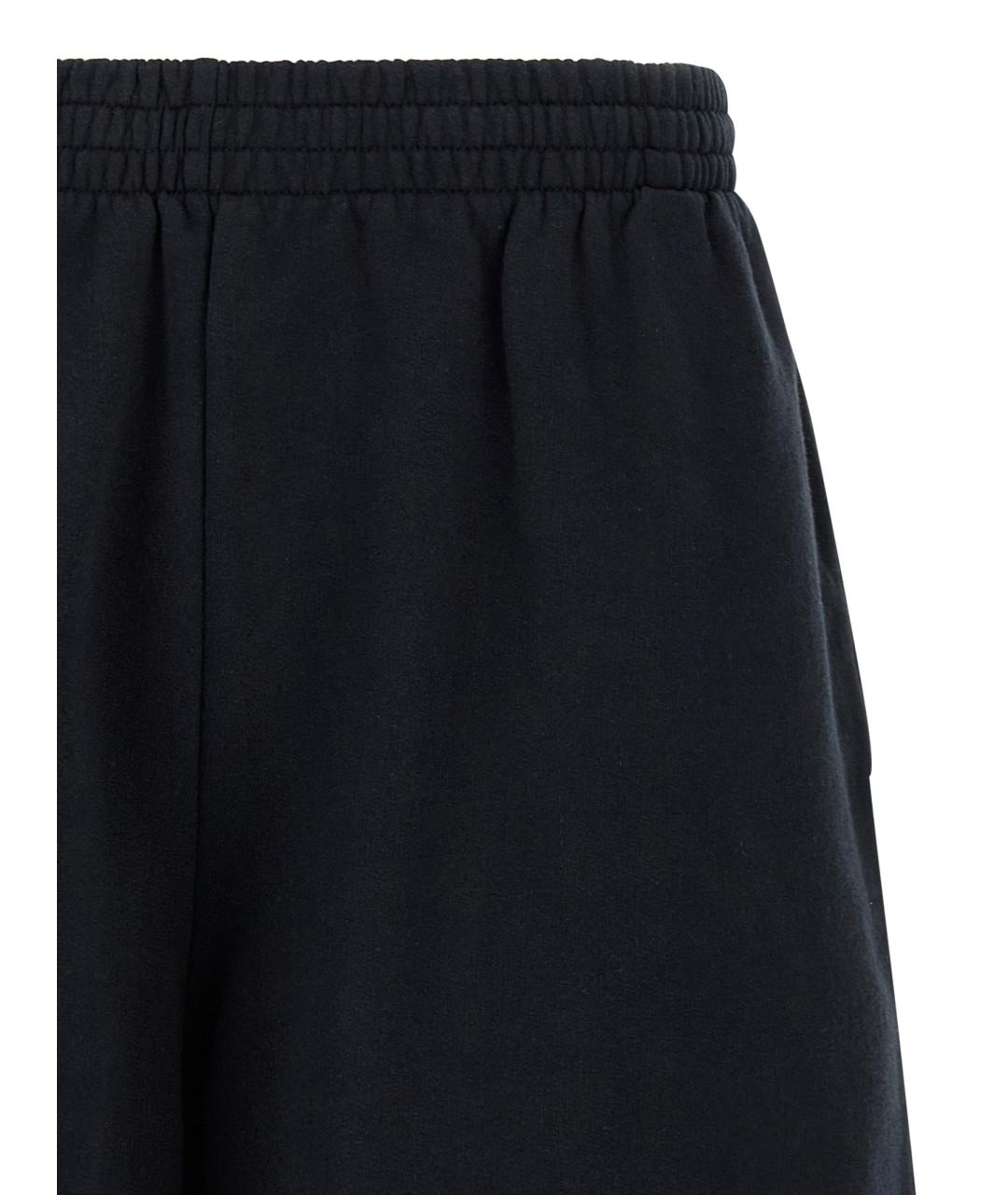 BALENCIAGA Черные хлопковые шорты, фото 3