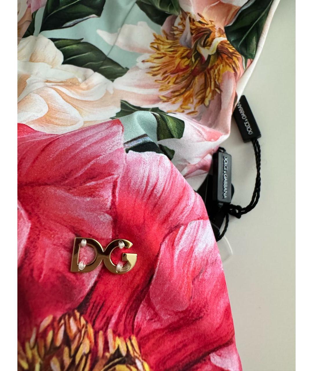 DOLCE&GABBANA Бирюзовый полиамидовый купальник, фото 6