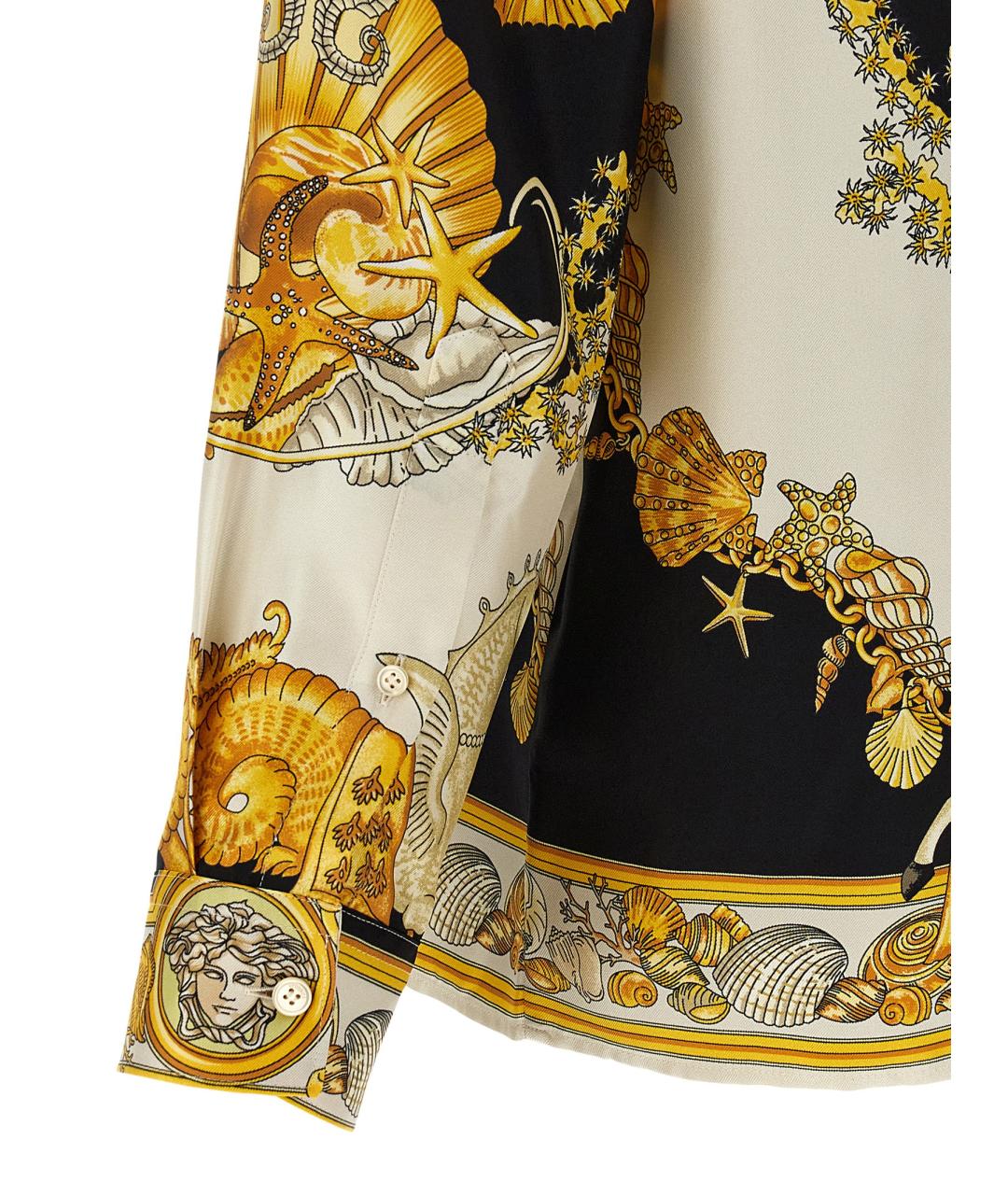 VERSACE Мульти шелковая кэжуал рубашка, фото 4