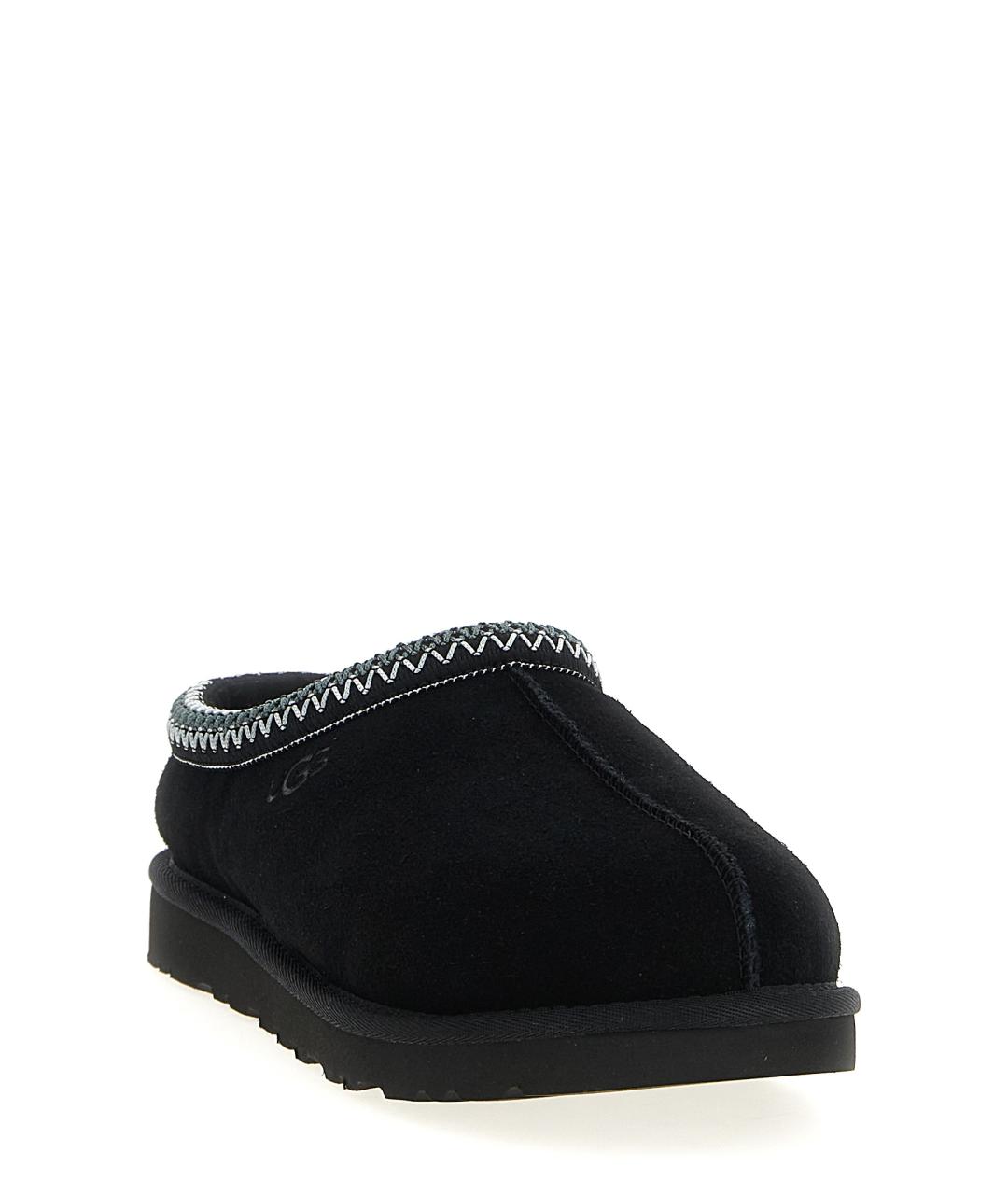 UGG AUSTRALIA Черные кожаные шлепанцы, фото 2