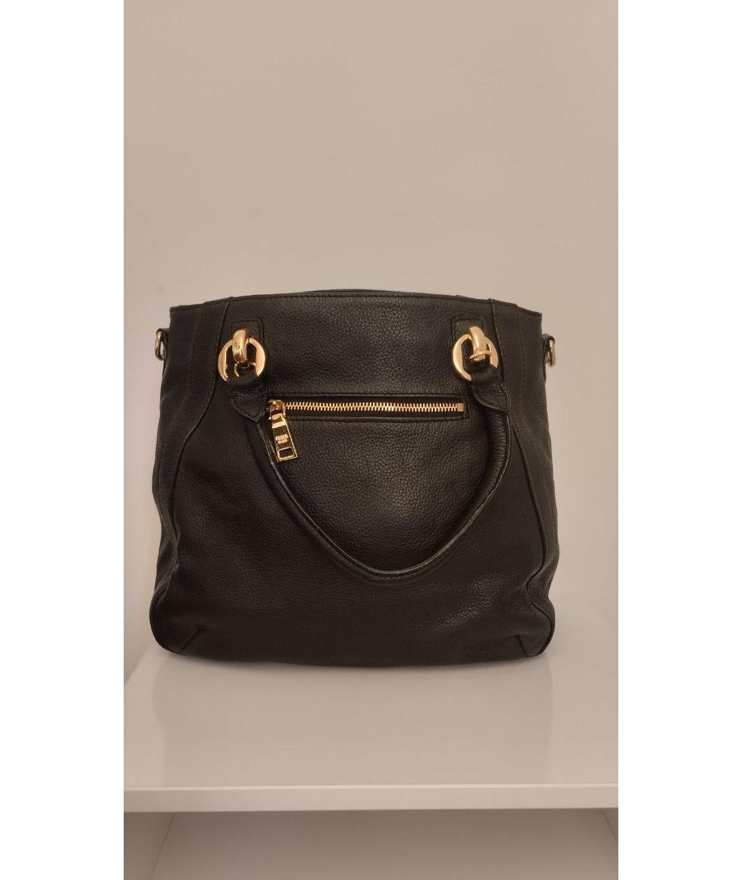 PRADA Черная кожаная сумка тоут, фото 3