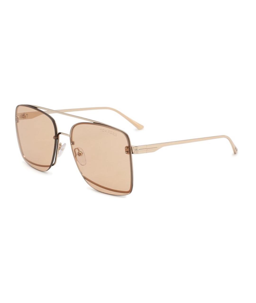 TOM FORD Розовые металлические солнцезащитные очки, фото 7