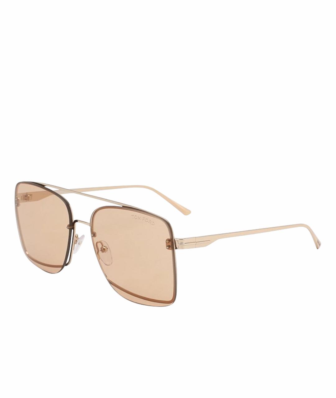 TOM FORD Розовые металлические солнцезащитные очки, фото 8