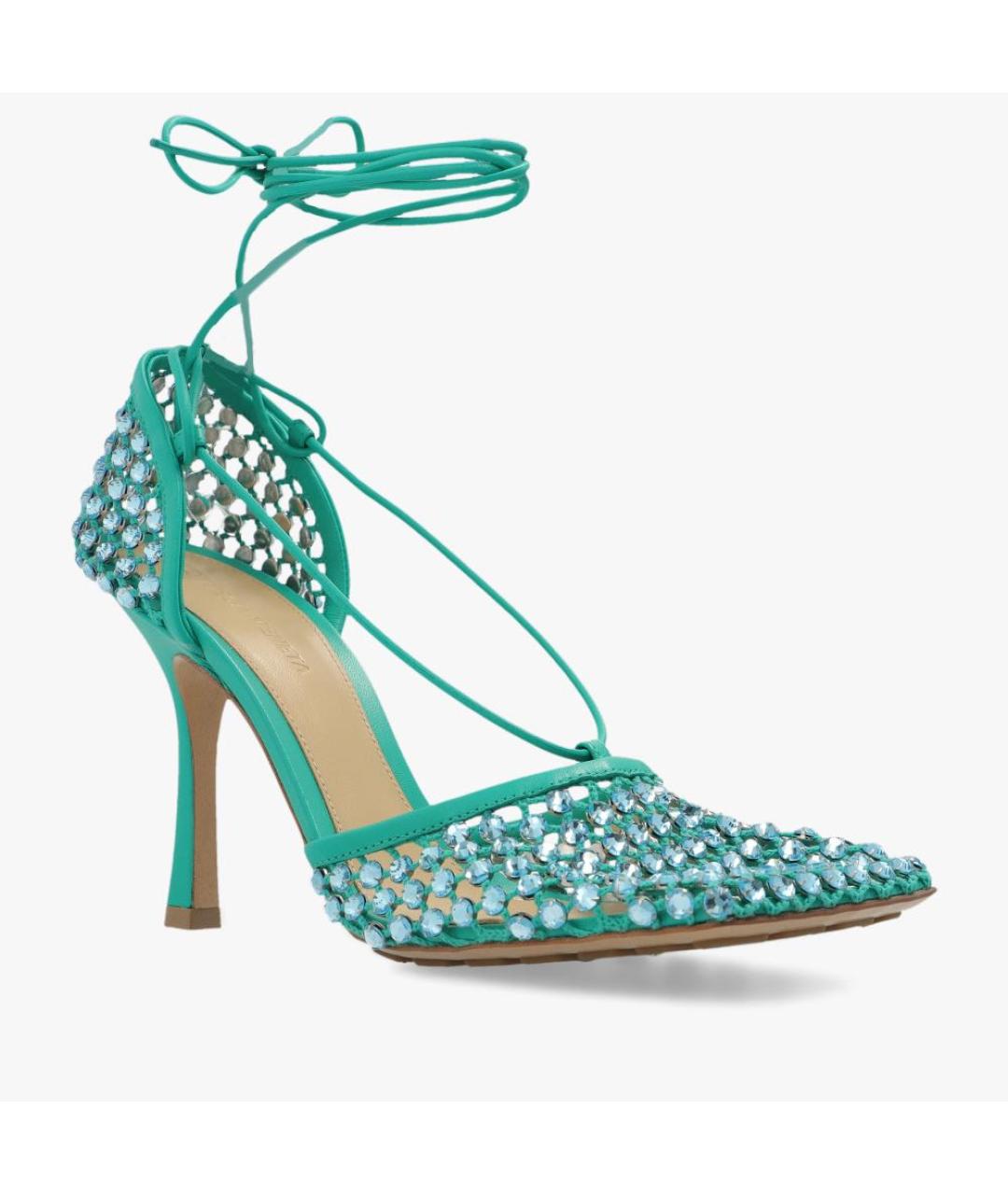 BOTTEGA VENETA Зеленые босоножки, фото 6