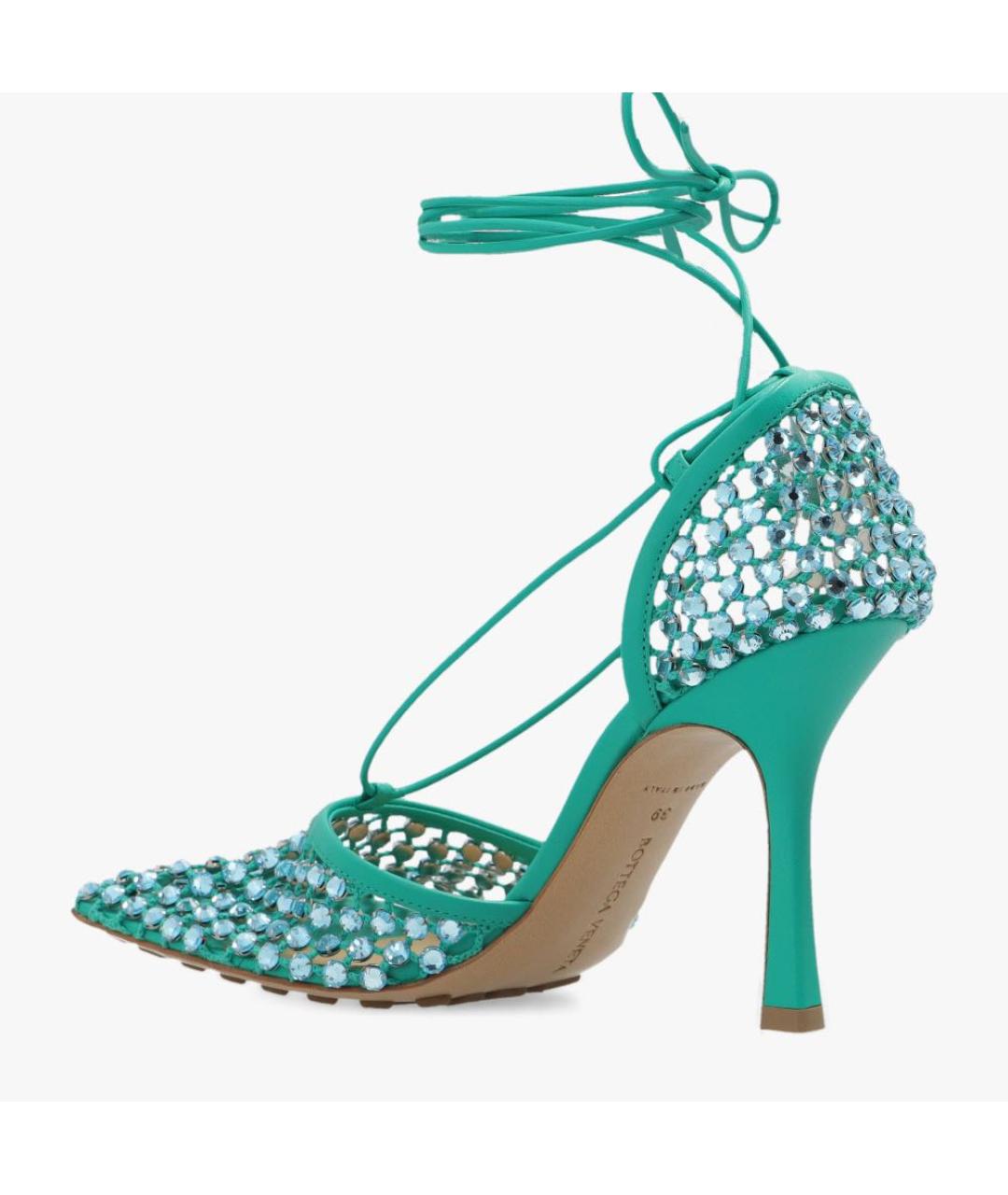 BOTTEGA VENETA Зеленые босоножки, фото 2