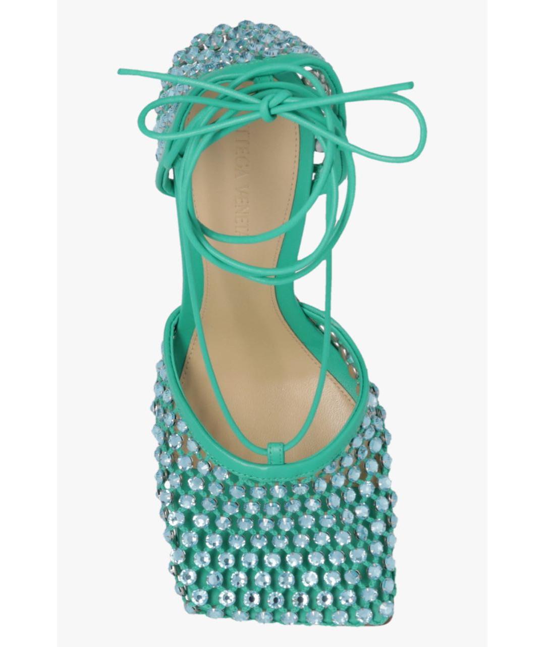 BOTTEGA VENETA Зеленые босоножки, фото 3