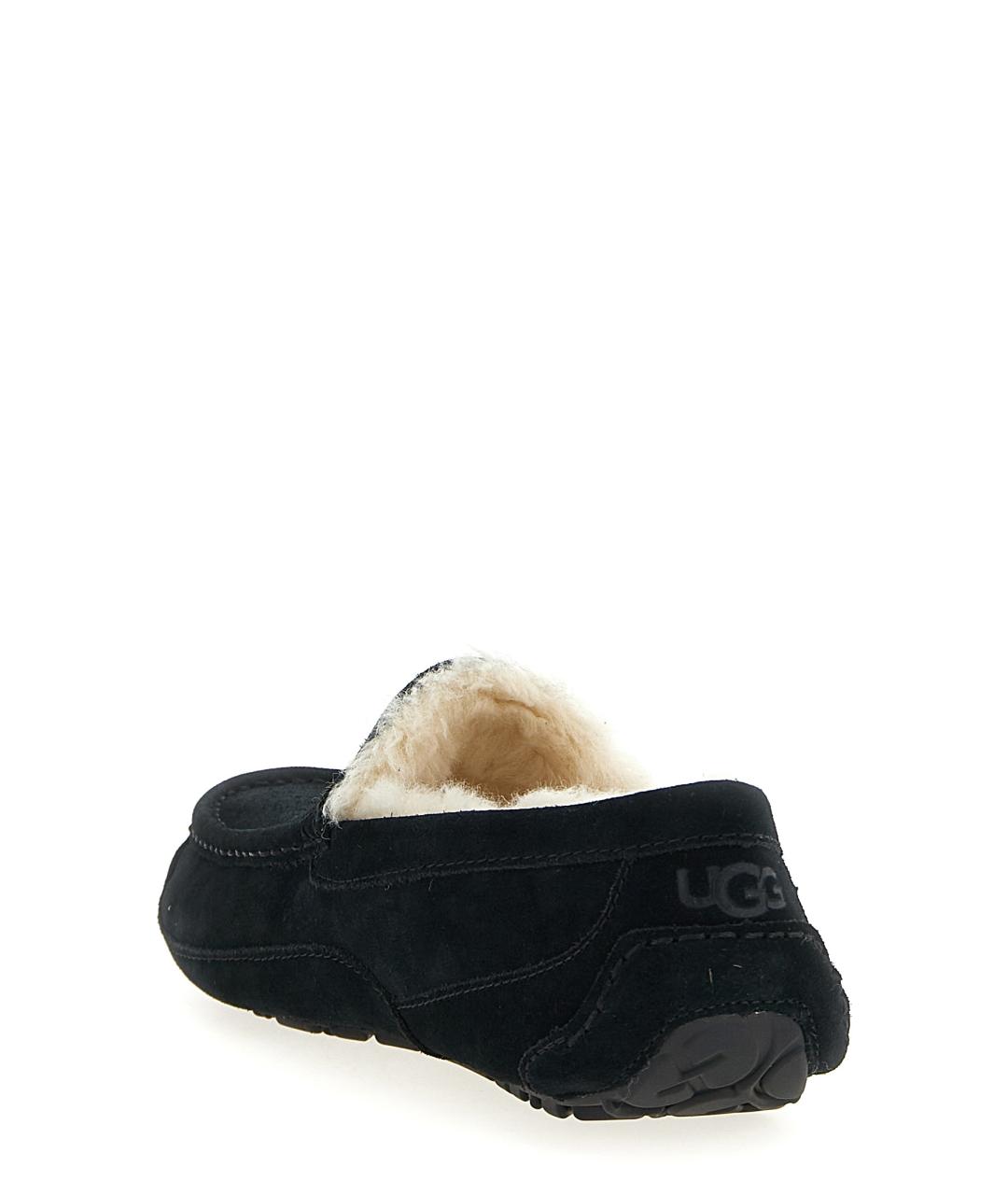 UGG AUSTRALIA Черные кожаные лоферы, фото 3