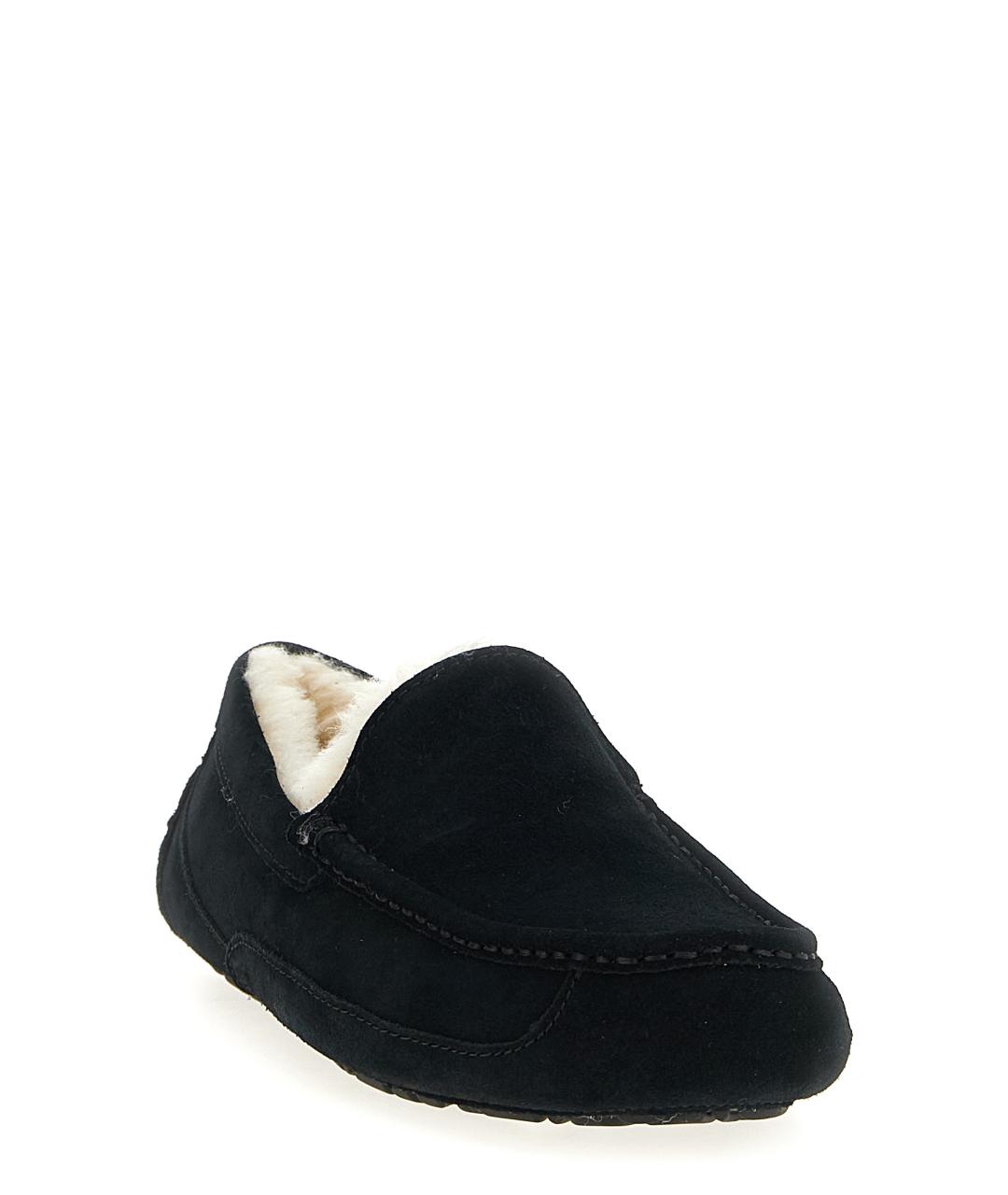 UGG AUSTRALIA Черные кожаные лоферы, фото 2