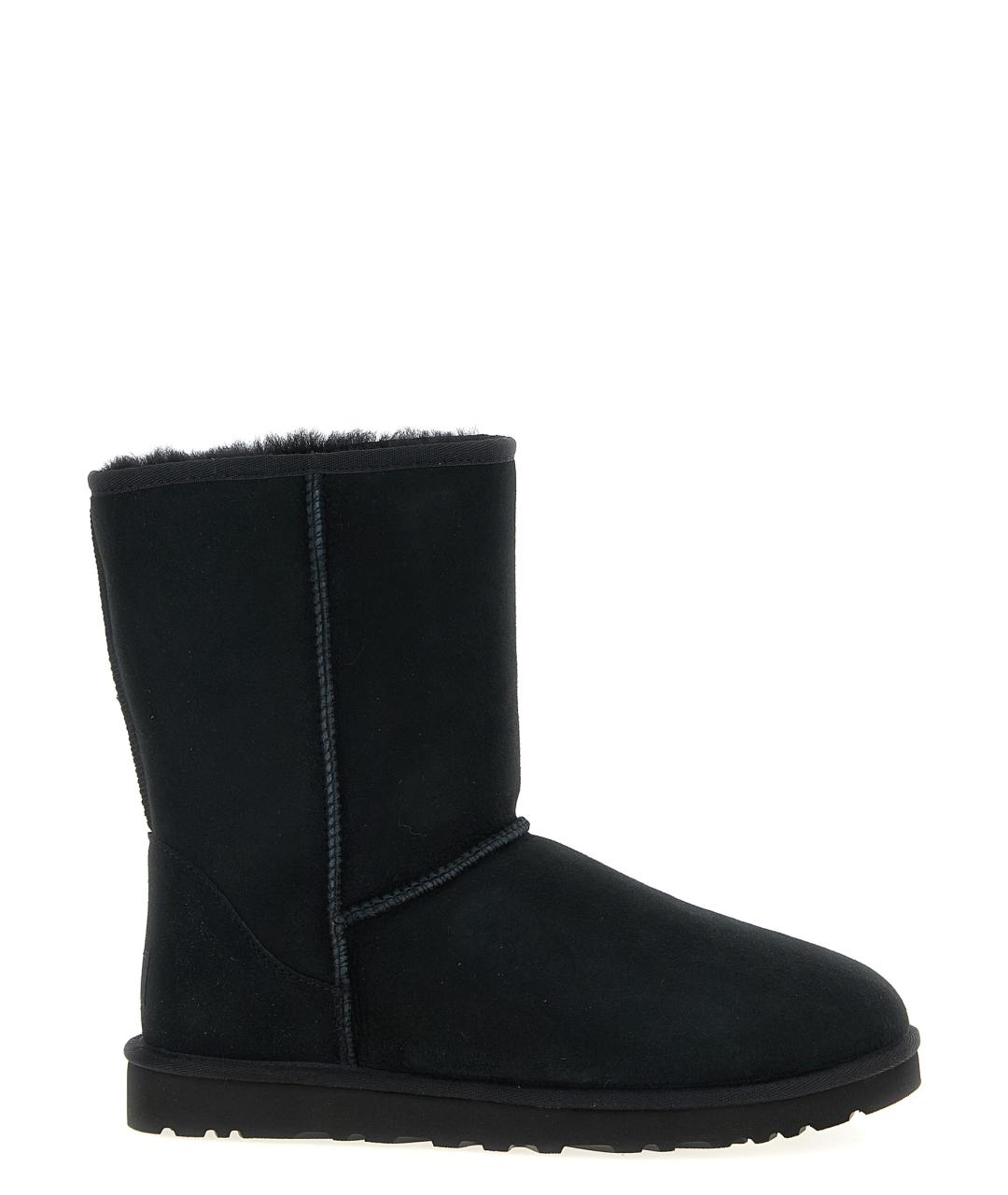 UGG AUSTRALIA Черные кожаные высокие ботинки, фото 1