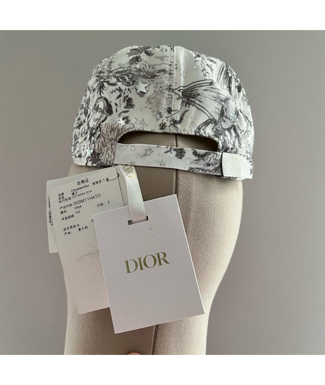 CHRISTIAN DIOR Серая хлопковая кепка/бейсболка, фото 4
