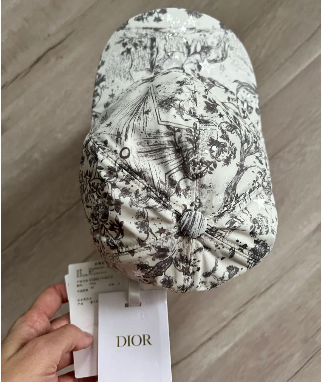 CHRISTIAN DIOR Серая хлопковая кепка/бейсболка, фото 3