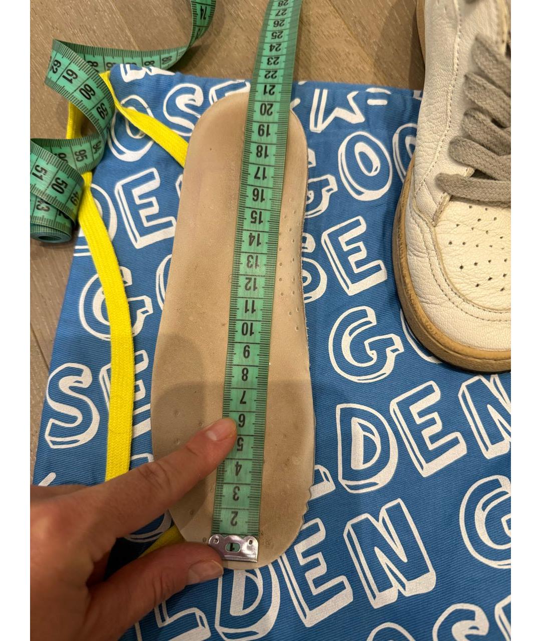 GOLDEN GOOSE DELUXE BRAND Белые кожаные кеды, фото 6