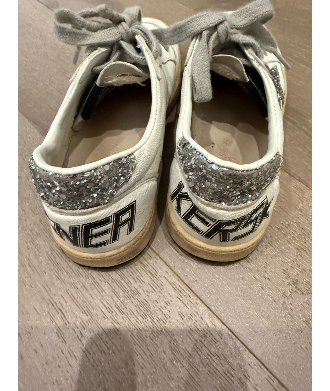 GOLDEN GOOSE DELUXE BRAND Белые кожаные кеды, фото 4