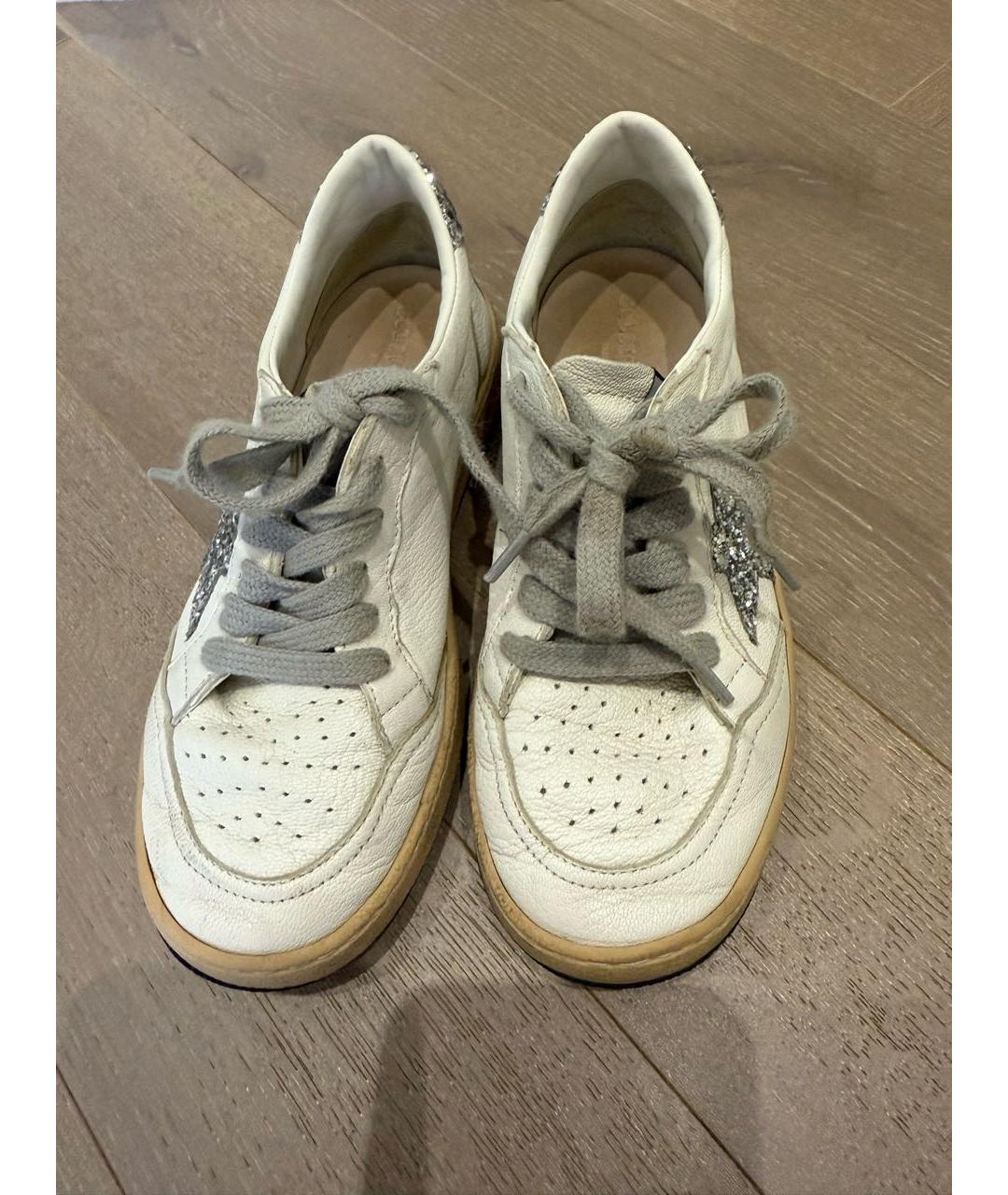 GOLDEN GOOSE DELUXE BRAND Белые кожаные кеды, фото 2