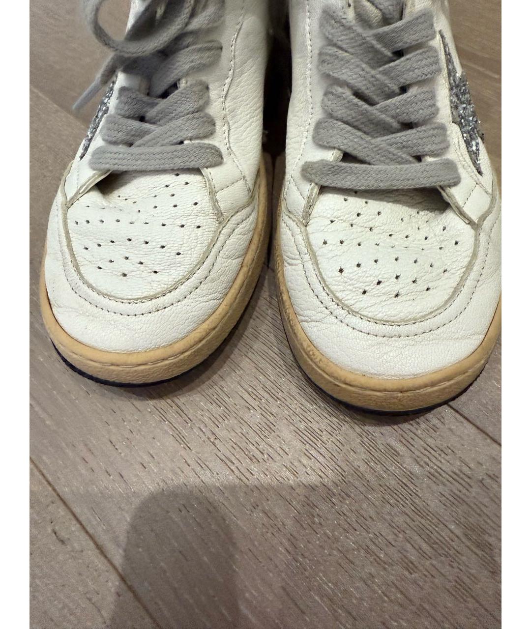GOLDEN GOOSE DELUXE BRAND Белые кожаные кеды, фото 7