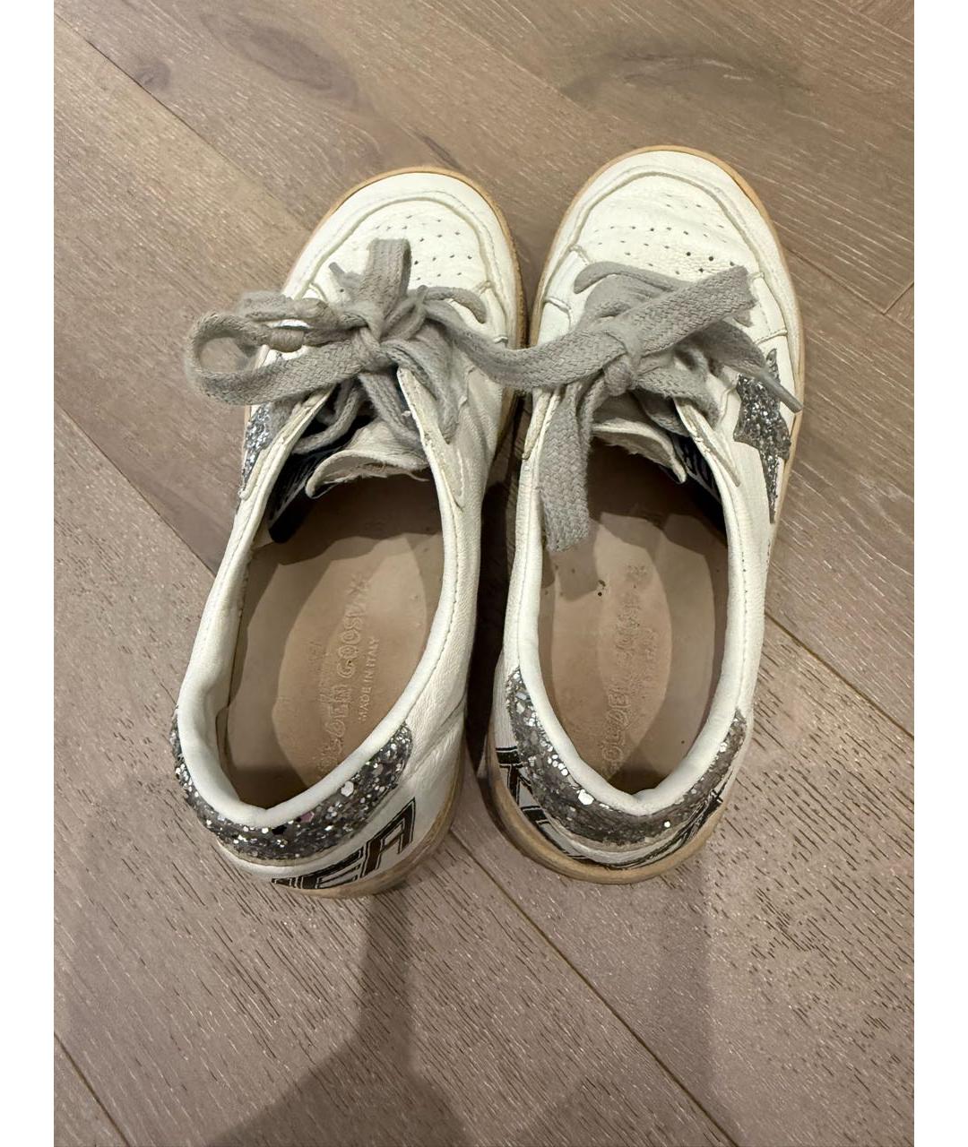 GOLDEN GOOSE DELUXE BRAND Белые кожаные кеды, фото 3