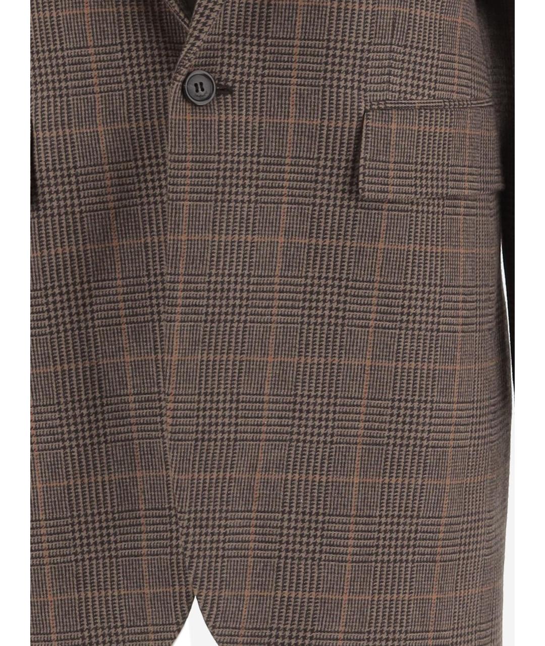 SAINT LAURENT Коричневый жакет/пиджак, фото 2