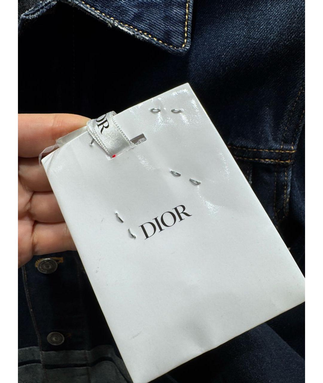 CHRISTIAN DIOR Темно-синяя деним куртка, фото 5