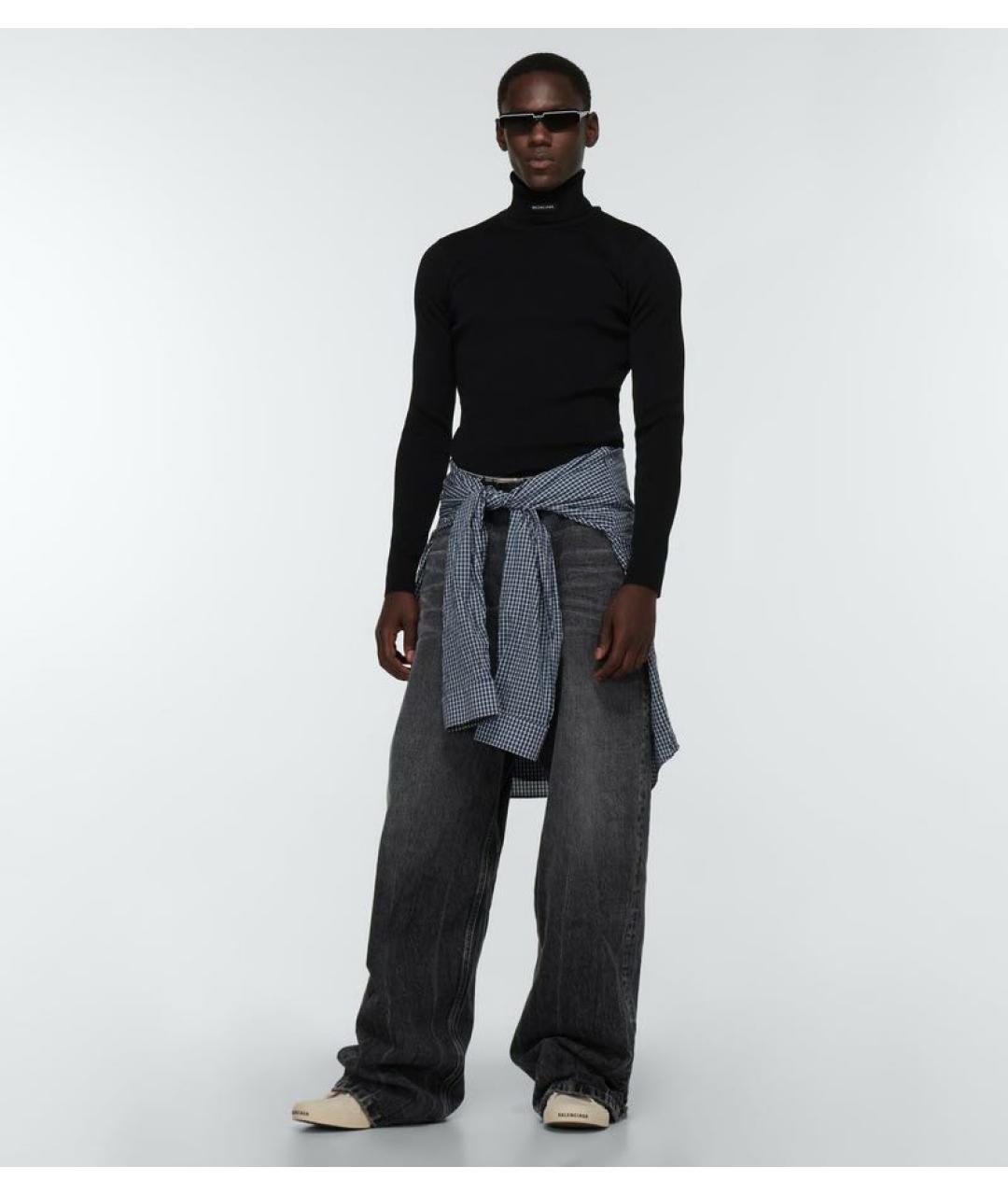 BALENCIAGA Белые текстильные низкие кроссовки / кеды, фото 4