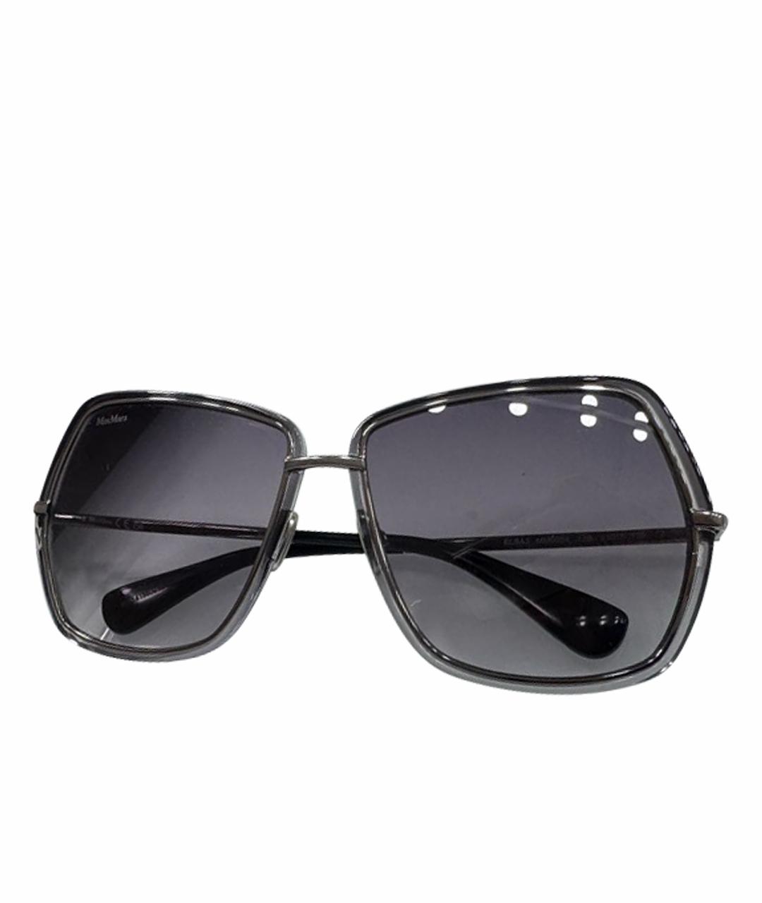 MAX MARA Черные пластиковые солнцезащитные очки, фото 1
