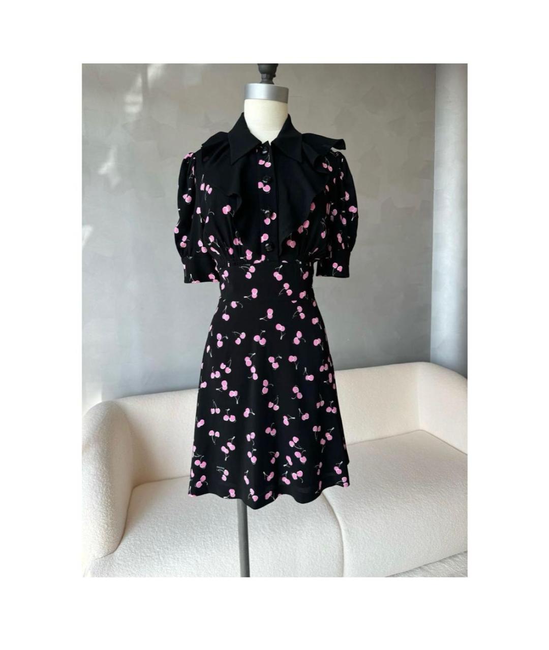 MIU MIU Черное повседневное платье, фото 6