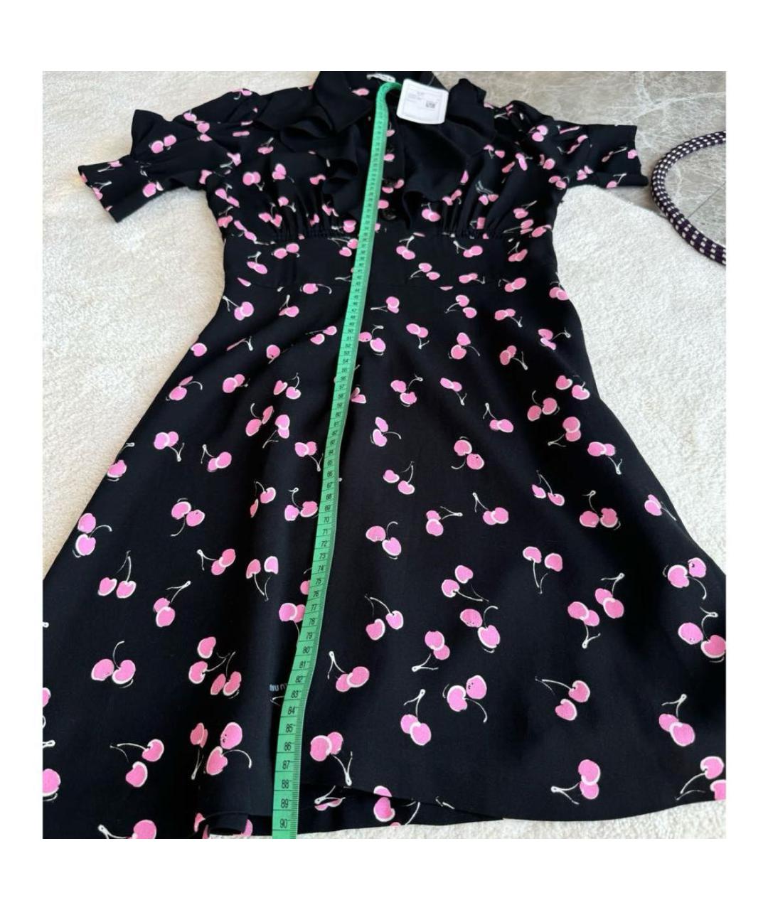 MIU MIU Черное повседневное платье, фото 3