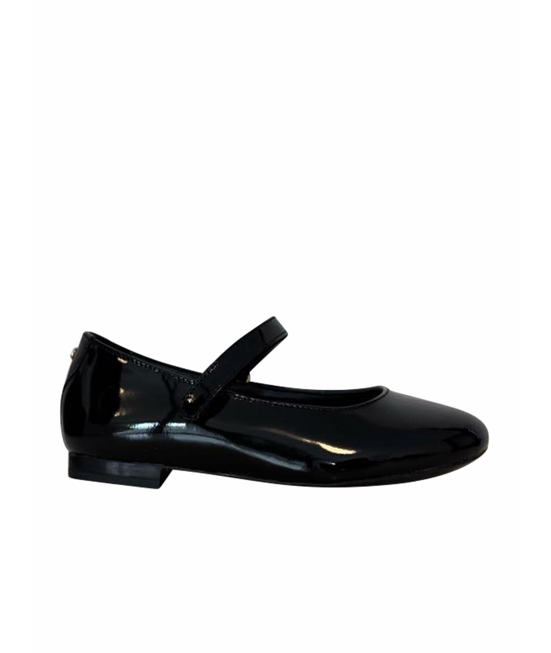 DOLCE & GABBANA KIDS Черные балетки и туфли из лакированной кожи, фото 1