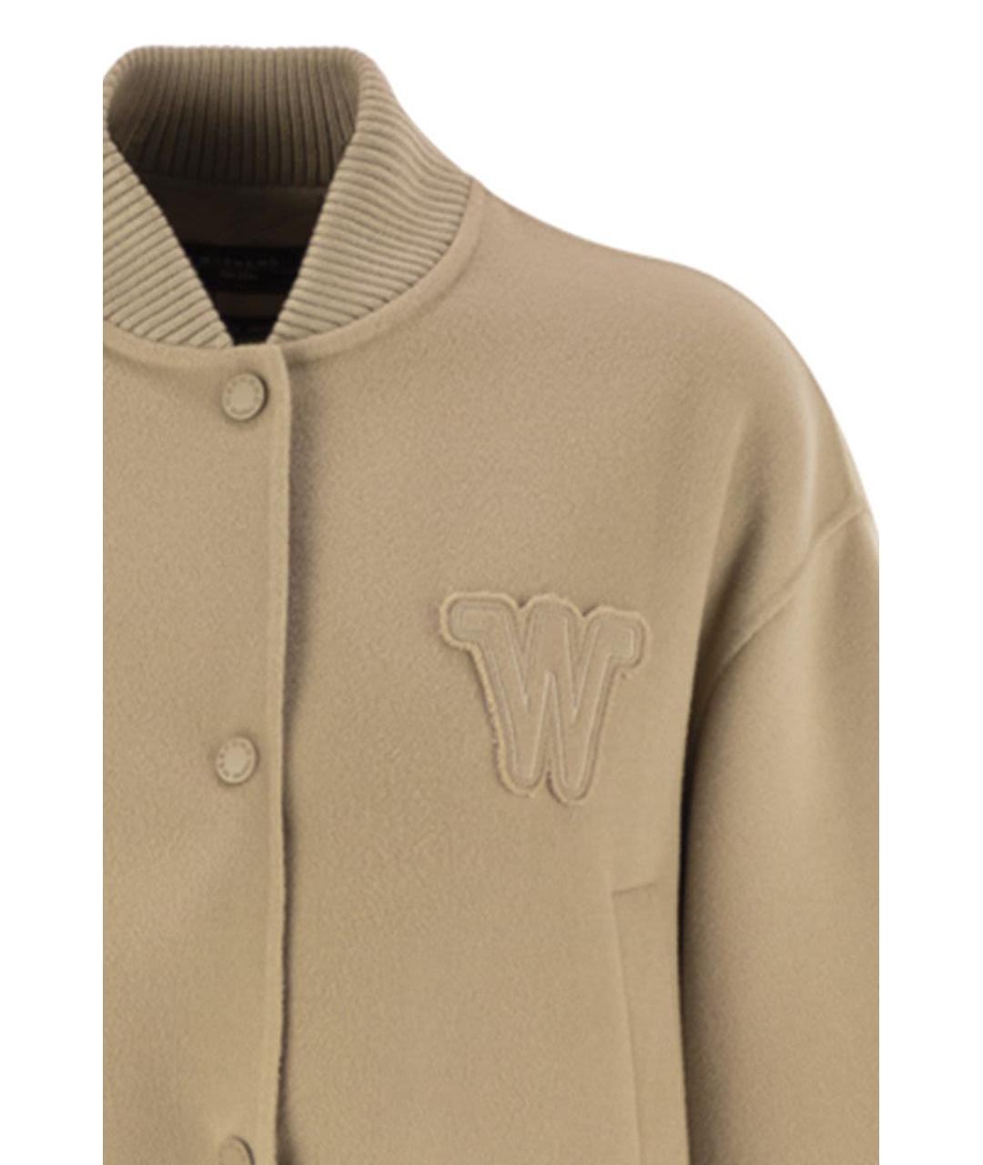 WEEKEND MAX MARA Бежевая шерстяная куртка, фото 4