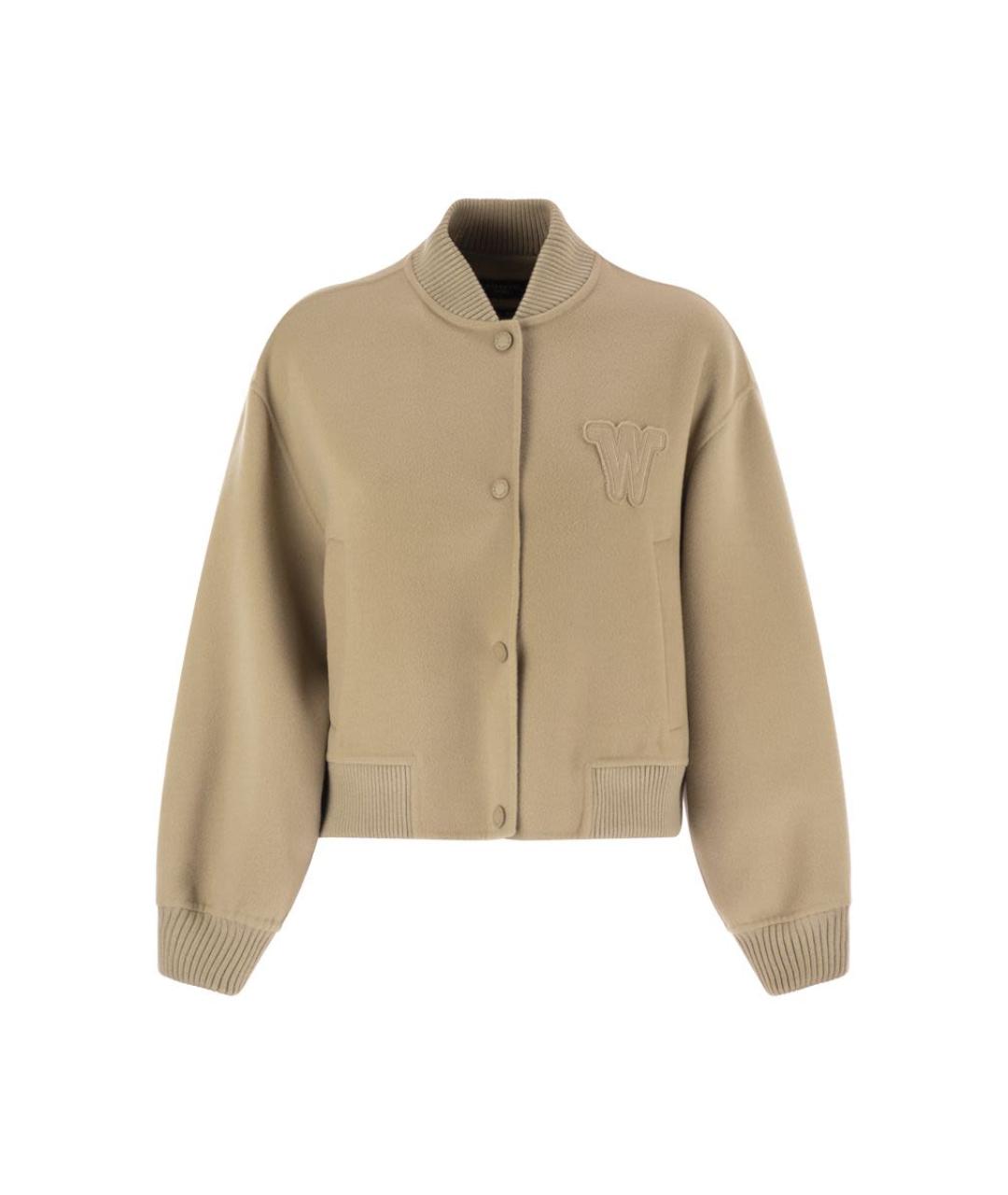 WEEKEND MAX MARA Бежевая шерстяная куртка, фото 1