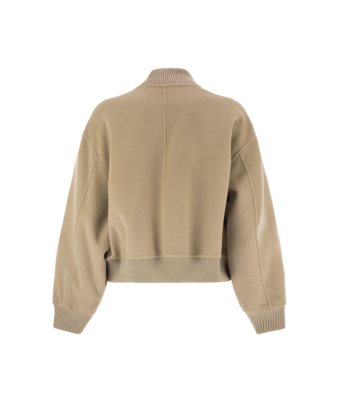 WEEKEND MAX MARA Бежевая шерстяная куртка, фото 2